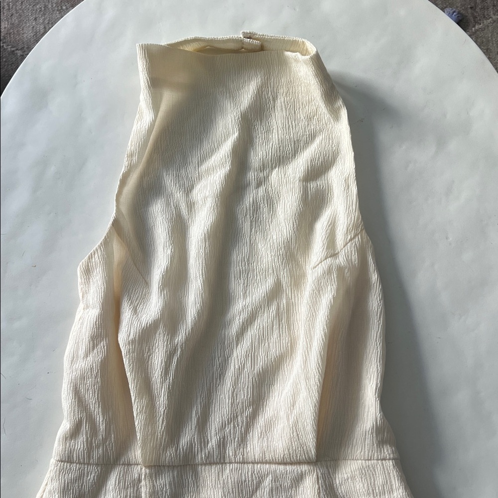 ELLIAT x Free People Keilani Halter Goddess Style Minimalist Dress Ivory M - Picture 6 of 11